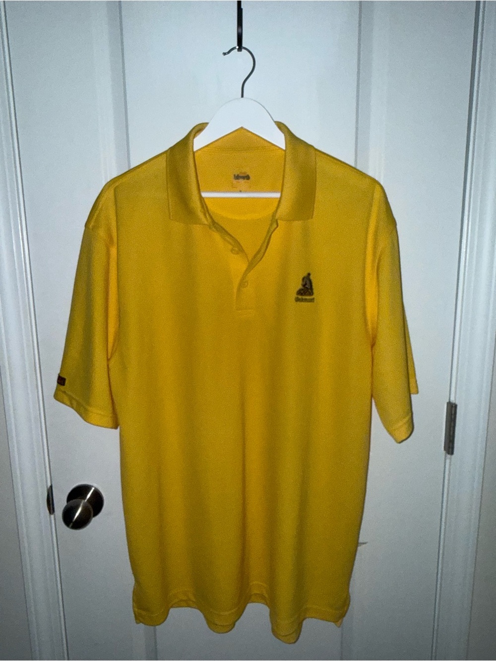 Ashworth Men’s Yellow Polo Shirt with Small Chest Logo